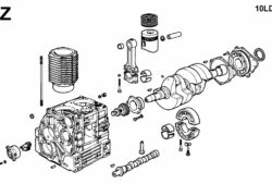 Ricambi Lombardini 10ld blocco motore