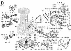 Ricambi Lombardini 12ld comandi/ circuito lubrificazione
