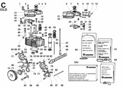 Ricambi Lombardini 12ld testa/ cappello bil./ valvole/ distribuzione/ regolatore giri