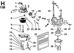1IMH Ricambi Lombardini 1im carburatore