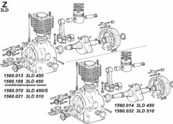3LDZ Ricambi Lombardini 3ld blocco motore