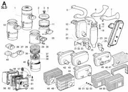 3lda Ricambi Lombardini 3ld aspirazione e scarico