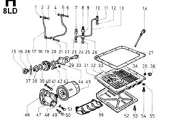 Ricambi Lombardini 8ld circuito di lubrificazione