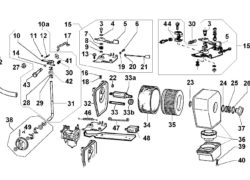 Ricambi Lombardini lga comandi/ regolatore di giri/ filtro aria