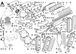 11lda Ricambi Lombardini 11ld aspirazione e scarico