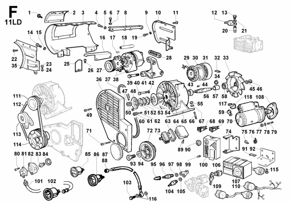 Fits 11LD 625-3 Lombardini engine Parts used cylinder head 