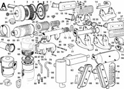 Ricambi Lombardini 12ld aspirazione e scarico