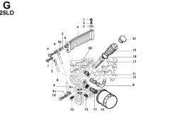 Ricambi Lombardini 25ld filtri olio/ radiatore olio