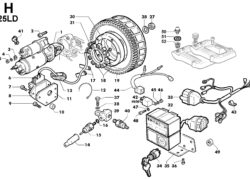 Ricambi Lombardini 25ld avviamento elettrico/ parti elettriche