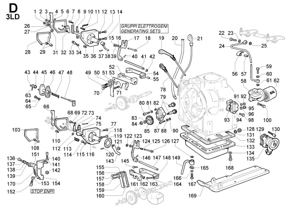 Zylinder, Kolben und Kolbenringsatz für Lombardini LDA510 Motor D:8