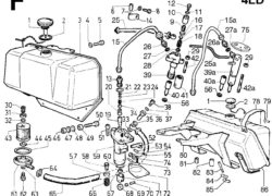 4LDF Ricambi Lombardini 4ld circuito combustibile