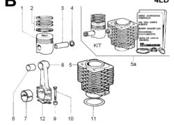 4ldB Ricambi Lombardini 4ld biella/ pistone/ cilindro