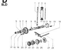 Ricambi Lombardini 8ld distribuzione/ regolatore di giri