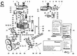 Ricambi Lombardini 9ld testa/ cappello bil./ valvole/ distribuzione/ regolatore giri