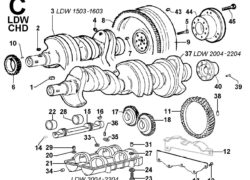 Ricambi Lombardini ldw albero gom./ volano