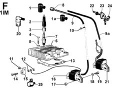 Ricambi Lombardini 1im testa e accensione