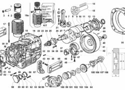 9ldb Ricambi Lombardini 9ld biella/ pistone/ cilindro/ albero gom./ volano/ basamento/ flangiatura/ piedi