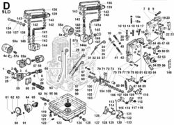 9ldd Ricambi Lombardini 9ld comandi/ circuito lubrificazione