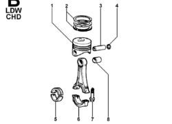 Ricambi Lombardini ldw biella e pistone