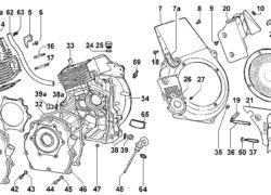 Ricambi Lombardini lga basamento/ testa/ portina distribuzione/ lamierati raffreddamento