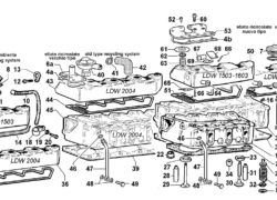 Ricambi Lombardini ldw testa/ cappello bilancieri