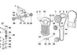 Ricambi Lombardini lga distribuzione/ albero a camme/ valvole