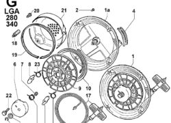 Ricambi Lombardini lga avviatore autoavvolgente