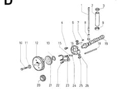Ricambi Lombardini 10ld distribuzione/ regolatore di giri