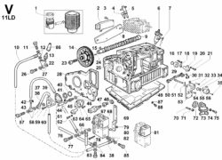 Ricambi Lombardini 11ld blocco motore