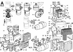Ricambi Lombardini 6ld aspirazione e scarico