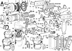 Ricambi Lombardini 9ld aspirazione e scarico