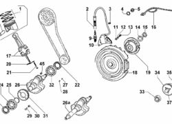 Ricambi Lombardini lga biella/ pistone/ albero gom./ volano/ accensione