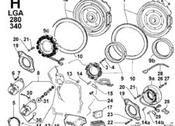 Ricambi Lombardini lga avviamento elettrico